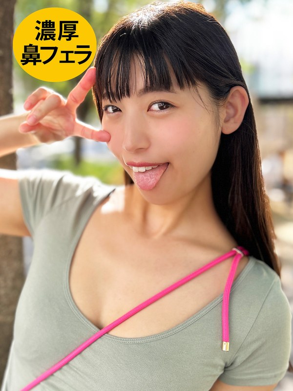 クール系 ソフトSの黒髪ロング女子がM男に濃厚鼻フェラ