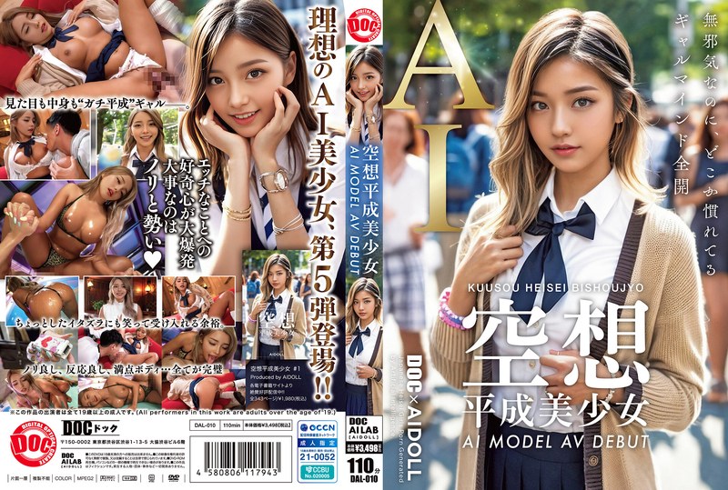 黒咲華 空想平成美少女 AI MODEL AV DEBUT 黒咲華