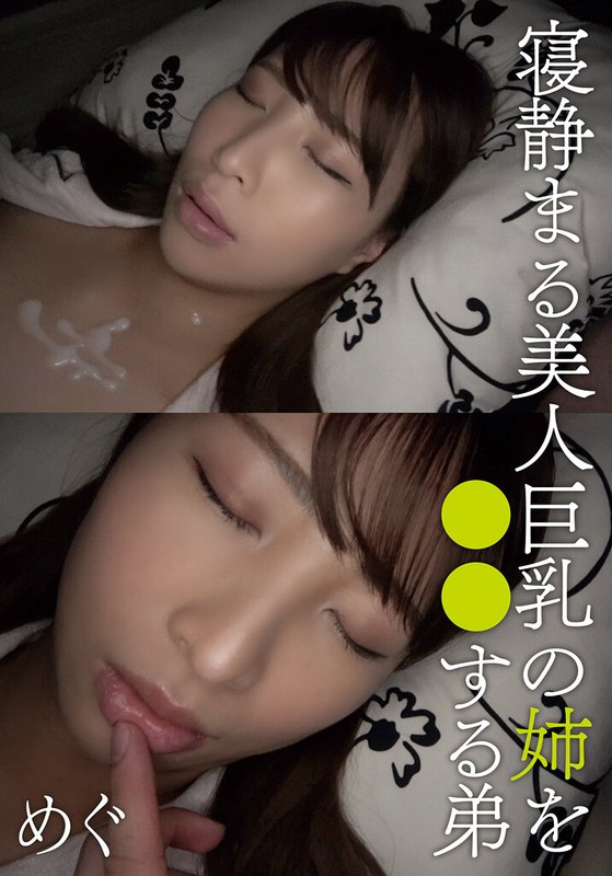 一夜 寝静まる美人巨乳の姉を○○する弟 めぐ