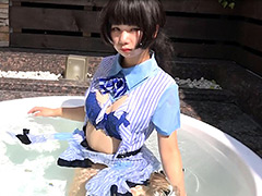 背徳感 客室乗務員制服・切り裂き1