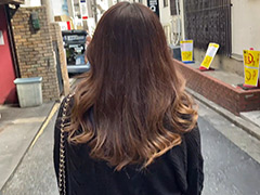 髪 髪楽園No.7茶黒ロング巻き髪前編