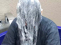 髪 濡れ髪○子が艶めかしいスーパーロングヘア若妻