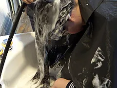 黒髪スーパーロングヘア女子○生 先生と禁断シャンプー