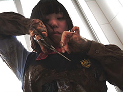 ウェット＆メッシー ベスト制服・切り裂き1