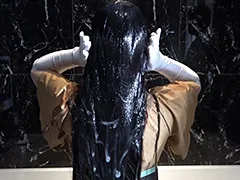 黒髪スーパーロングヘアプリンセス 白濁ローション悪戯